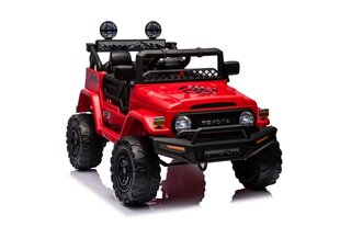 Ühekohaline elektriauto lastele Toyota FJ 4x4 Lean Cars, red hind ja info | Laste elektriautod | kaup24.ee