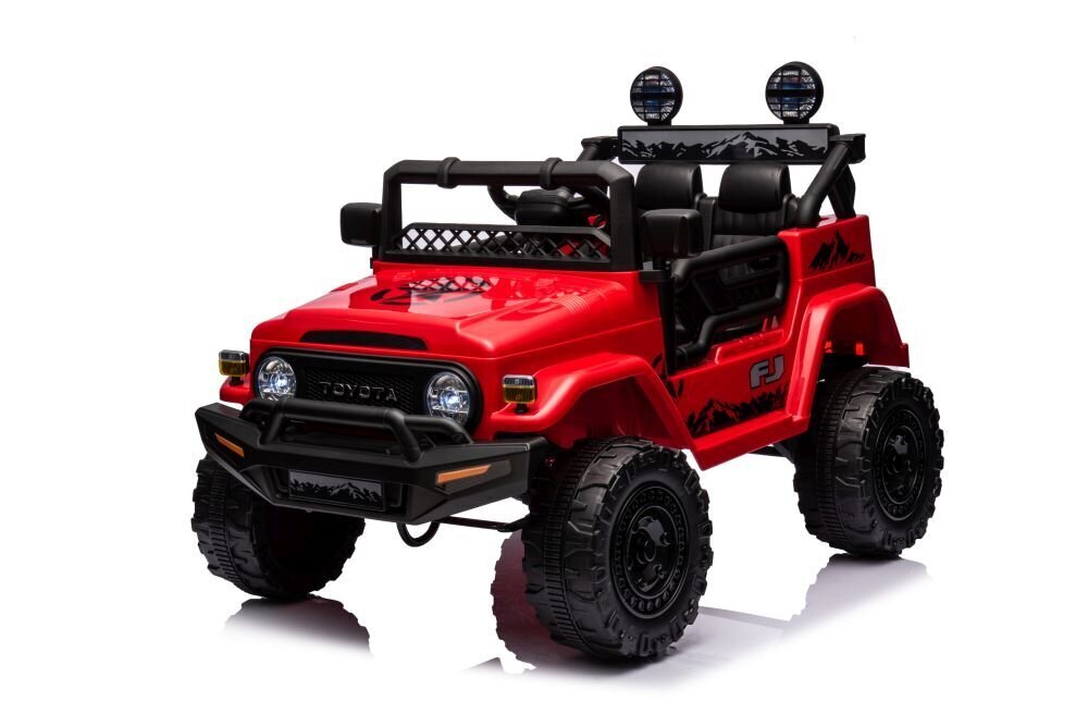 Ühekohaline elektriauto lastele Toyota FJ 4x4 Lean Cars, red hind ja info | Laste elektriautod | kaup24.ee