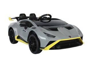 Одноместный электромобиль Lamborghini Lean Toys, серый цена и информация | Электромобили для детей | kaup24.ee