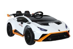 Одноместный детский электромобиль Lamborghini Sto Drift, белый цена и информация | Электромобили для детей | kaup24.ee