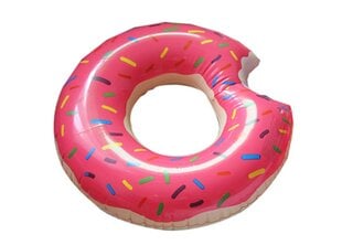 Roosa donut basseini rõngas, „Electronics LV-1078“, 1 tk. hind ja info | Täispuhutavad veemänguasjad ja ujumistarbed | kaup24.ee