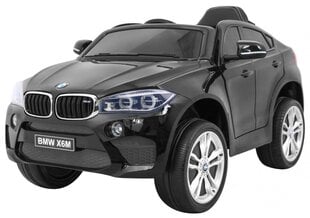 Ühekohaline laste elektriauto BMW X6M, Must hind ja info | Laste elektriautod | kaup24.ee