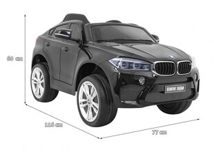 Ühekohaline laste elektriauto BMW X6M, Must hind ja info | Laste elektriautod | kaup24.ee