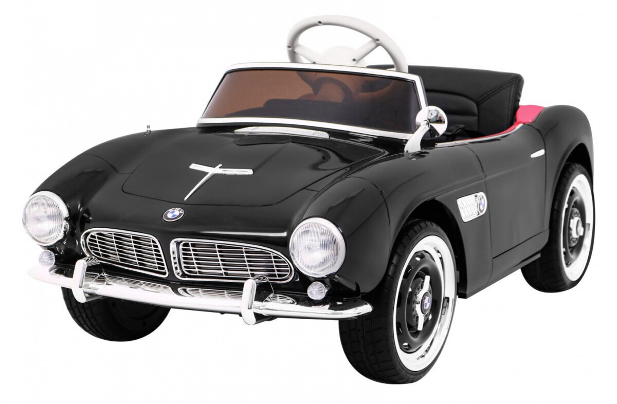 Ramiz BMW 507 Retro ühekohaline elektriauto lastele, must hind ja info | Laste elektriautod | kaup24.ee