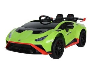 Ühe elektriauto Lamborghini Lean Toys, roheline hind ja info | Laste elektriautod | kaup24.ee