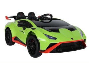 Одноместный электромобиль Lamborghini Lean Toys, зеленый цена и информация | Электромобили для детей | kaup24.ee