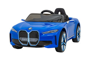 Ühekohaline laste elektriauto BMW I4, sinine цена и информация | Электромобили для детей | kaup24.ee