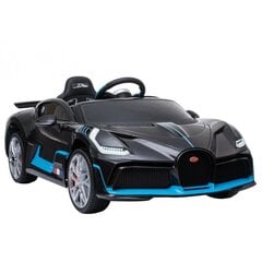 Ühekohaline laste elektriauto Bugatti Divo, Black Painted hind ja info | Laste elektriautod | kaup24.ee