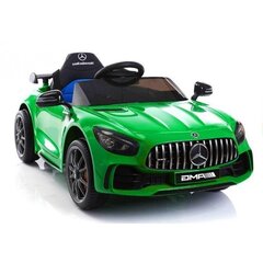 Ühekohaline laste elektriauto Mercedes GTR Lean Cars, roheline цена и информация | Электромобили для детей | kaup24.ee