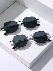 Мужские солнцезащитные очки классической геометрической оправы, Fairmarry, черные, 2шт цена и информация | Женские солнцезащитные очки | kaup24.ee