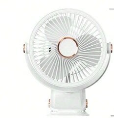 Mini ventilaator klambriga, Galaxy Lighting, valge, 1 tk hind ja info | Ventilaatorid | kaup24.ee