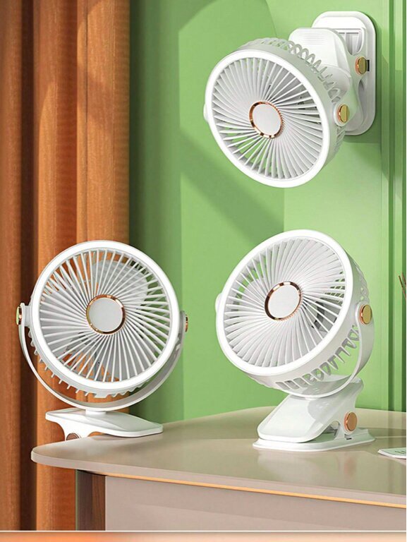 Mini ventilaator klambriga, Galaxy Lighting, valge, 1 tk hind ja info | Ventilaatorid | kaup24.ee