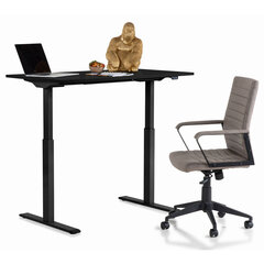Kontorilaud "Smart", must, 120 x 70 cm hind ja info | Arvutilauad, kirjutuslauad | kaup24.ee