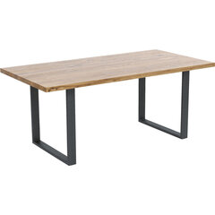 Laud Jackie Oak Crude Steel 160 x 80 cm hind ja info | Arvutilauad, kirjutuslauad | kaup24.ee