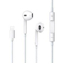 USAMS Słuchawki stereo EP-24 lightning iPhone 7|8|X|XS|XS Max|XR biały|white HSEP2401 цена и информация | Наушники | kaup24.ee