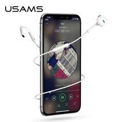 USAMS Słuchawki stereo EP-24 lightning iPhone 7|8|X|XS|XS Max|XR biały|white HSEP2401 hind ja info | Kõrvaklapid | kaup24.ee
