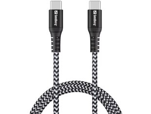 Sandberg 441-38 Survivor USB-C- USB-C kaabel 1M цена и информация | Кабели для телефонов | kaup24.ee