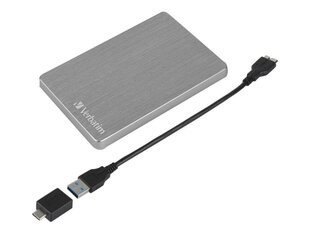 Verbatim kõvaketas Store n Go 2.5" ALU 1TB USB 3.2 Gen 1 Space Gray hind ja info | Välised kõvakettad (SSD, HDD) | kaup24.ee