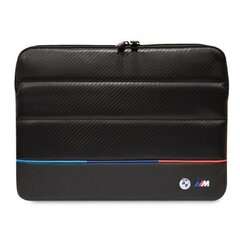 Sleeve BMW BMCS14PUCARTCBK 14&quot; black|black Carbon Tricolor BMW000517-0 цена и информация | Рюкзаки, сумки, чехлы для компьютеров | kaup24.ee