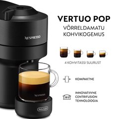 DeLonghi kapselkohvimasin Nespresso Vertuo POP ENV90.A , sinine hind ja info | Kohvimasinad | kaup24.ee