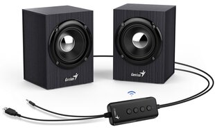 GENIUS repro SP-HF385BT/ 2.0/ Bluetooth 5.0/ 4W/ dřevěné/ tšerné hind ja info | Kõlarid | kaup24.ee