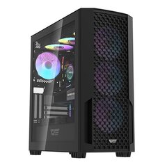 Computer case Darkflash DF2100 + 4 ARGB fans (black) цена и информация | Корпус Cooler Master для ПК Elite 500 Midi | kaup24.ee