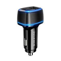 Borofone Car charger BZ14 Max - 2xUSB - 2,4A black цена и информация | Зарядные устройства для телефонов | kaup24.ee