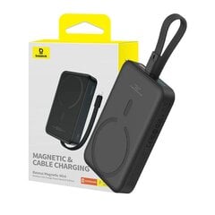 Powerbank Baseus Magnetic Mini 10000mAh 30W MagSafe (black) цена и информация | Зарядные устройства Power bank | kaup24.ee