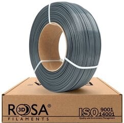 Hõõgniit PET-G hall 1.75mm 1kg refill Rosa3D hind ja info | Nutiseadmed ja aksessuaarid | kaup24.ee