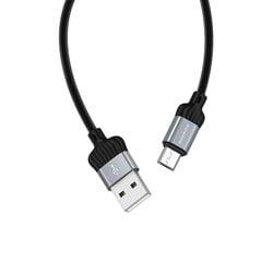 Кабель Borofone BX28 Dignity - USB на Micro USB - 2,4А 1 метр серый цена и информация | Кабели для телефонов | kaup24.ee