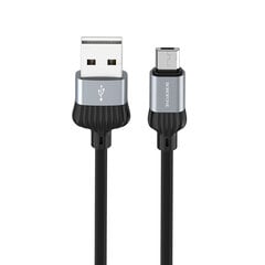 Кабель Borofone BX28 Dignity - USB на Micro USB - 2,4А 1 метр серый цена и информация | Кабели для телефонов | kaup24.ee