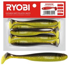 Мягкая приманка Scented Ryobi Minnow 76мм CN010 5шт цена и информация | Воблеры, приманки, блесны | kaup24.ee