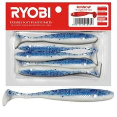 Мягкая приманка Scented Ryobi Minnow 76мм CN005 5шт цена и информация | Воблеры, приманки, блесны | kaup24.ee