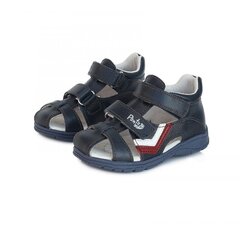 Nahast sandaalid poistele D.D.Step, tumesinine hind ja info | Laste sandaalid | kaup24.ee