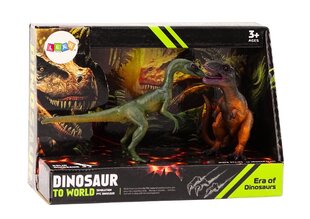 Dinosaurus Tyrannosaurus ja Compsognathus figuuride komplekt, 2 tk hind ja info | Poiste mänguasjad | kaup24.ee