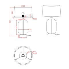 Light Prestige настольная лампа Amur цена и информация | Настольные лампы | kaup24.ee