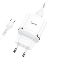 Зарядное устройство Hoco N3 USB / 18W / 3A / Quick Charge 3.0, черное цена и информация | Зарядные устройства для телефонов | kaup24.ee