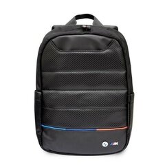 Backpack BMW BMBP15PUCARTCBK 16&quot; black|black Carbon&Nylon Tricolor BMW000515-0 цена и информация | Рюкзаки, сумки, чехлы для компьютеров | kaup24.ee