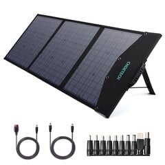 Солнечное зарядное устройство DC, складное, Choetech SC0081, 120 Вт, 3 xUSB, черный цена и информация | Комплектующие для солнечных электростанций | kaup24.ee