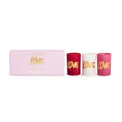 Lõhnaküünalde komplekt Revolution Home Love Collection Love Is In The Air Mini, 3 x 40 g hind ja info | Küünlad, küünlajalad | kaup24.ee