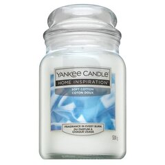 Yankee Candle Home Inspiration Soft Cotton 538 г цена и информация | Подсвечники, свечи | kaup24.ee