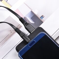 Borofone Cable BX23 Wide Power - USB to Type C - 3A 1 metre black цена и информация | Кабели для телефонов | kaup24.ee