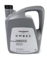 VW Group Longlife III FE 504/507 0W30 originaalõli, 5L hind ja info | Mootoriõlid | kaup24.ee