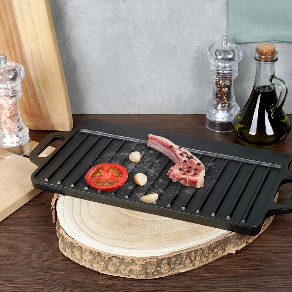 Kahepoolne grillplaat Vilde, 40x21cm цена и информация | Pannid | kaup24.ee