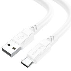 Borofone Cable BX81 Goodway - USB to Type C - 3A 1 metre white цена и информация | Кабели для телефонов | kaup24.ee