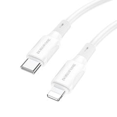 Borofone Cable BX80 Succeed - Type C to Lightning - PD 20W 1 metre white цена и информация | Кабели для телефонов | kaup24.ee