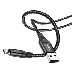 Borofone Cable BX56 Delightful - USB to Type C - 3A 1 metre black цена и информация | Кабели для телефонов | kaup24.ee
