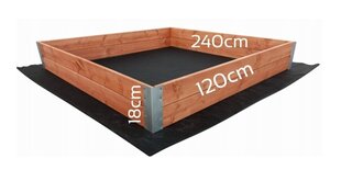 Деревянная садовая кровать Клек, 240 х 120см цена и информация | Теплицы | kaup24.ee