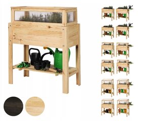 Wamar Приподнятая деревянная садовая кровать, 80 x 37 см цена и информация | Теплицы | kaup24.ee