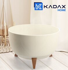 Горшок Kadax 40 х 40 х 24,9 см, кремовый цена и информация | Вазоны | kaup24.ee